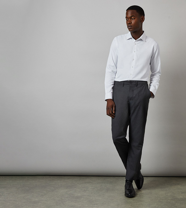 Textured Stretch Smart Chinos