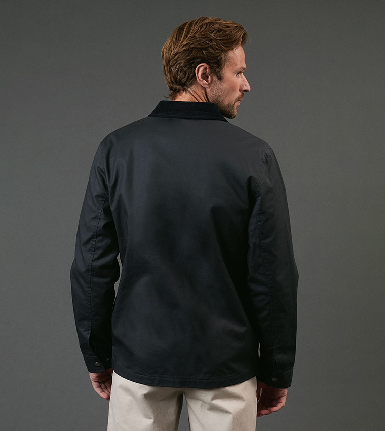 Coated Cord Collar Walking Jacket