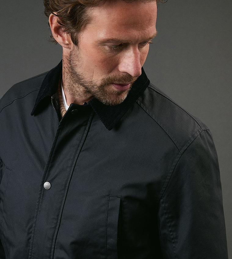 Coated Cord Collar Walking Jacket