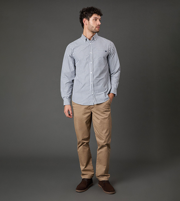 Check Classic Long Sleeves Casual Shirt