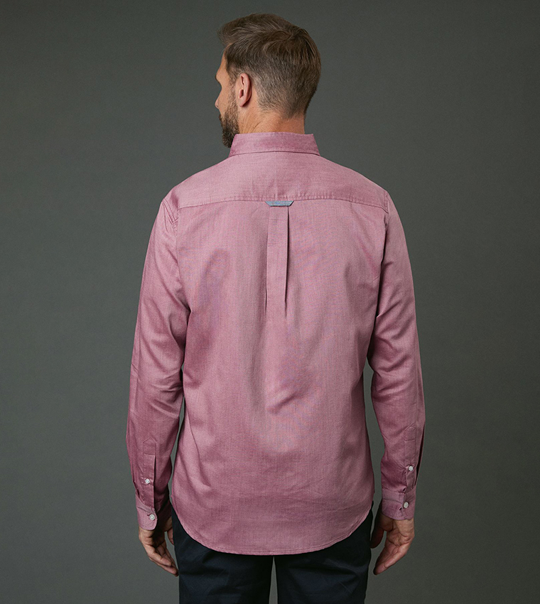 Solid Long Sleeves Oxford Shirt
