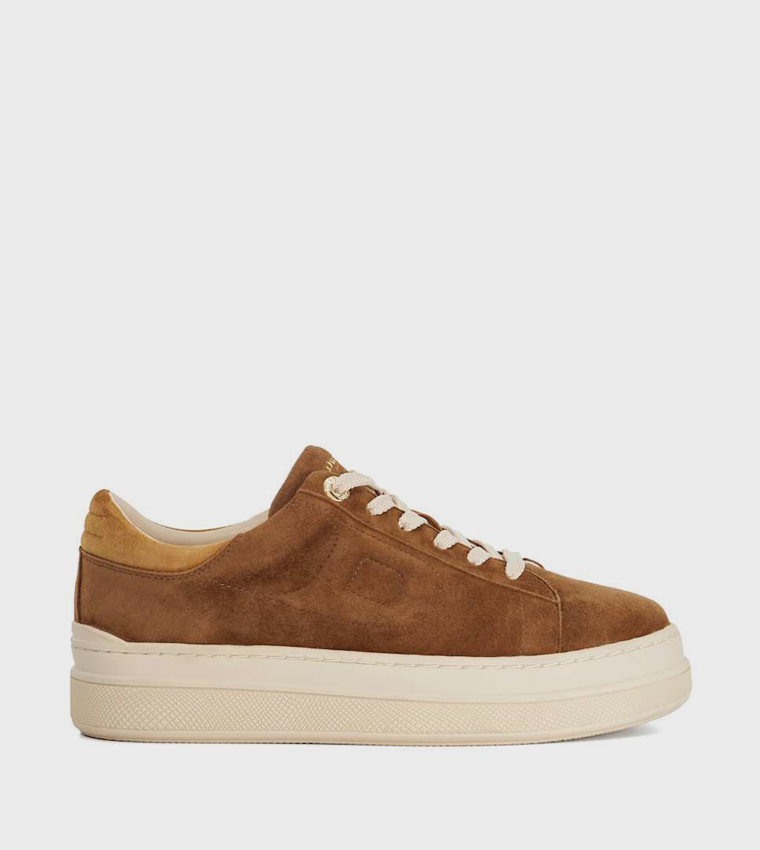 EDEN Round Toe Lace-Up Sneakers