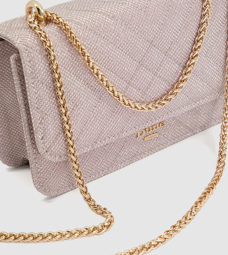 EDORCHIE Quilted Chain Strap Crossbody Bag