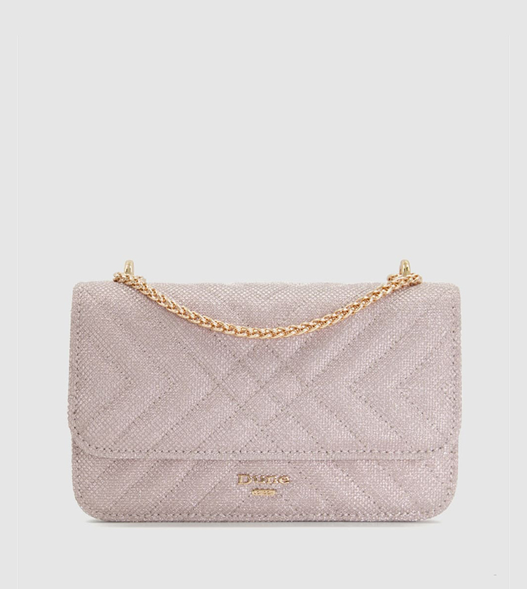 EDORCHIE Quilted Chain Strap Crossbody Bag