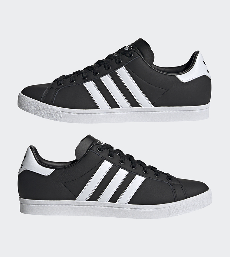 Adidas coast star trainers white black white cheap