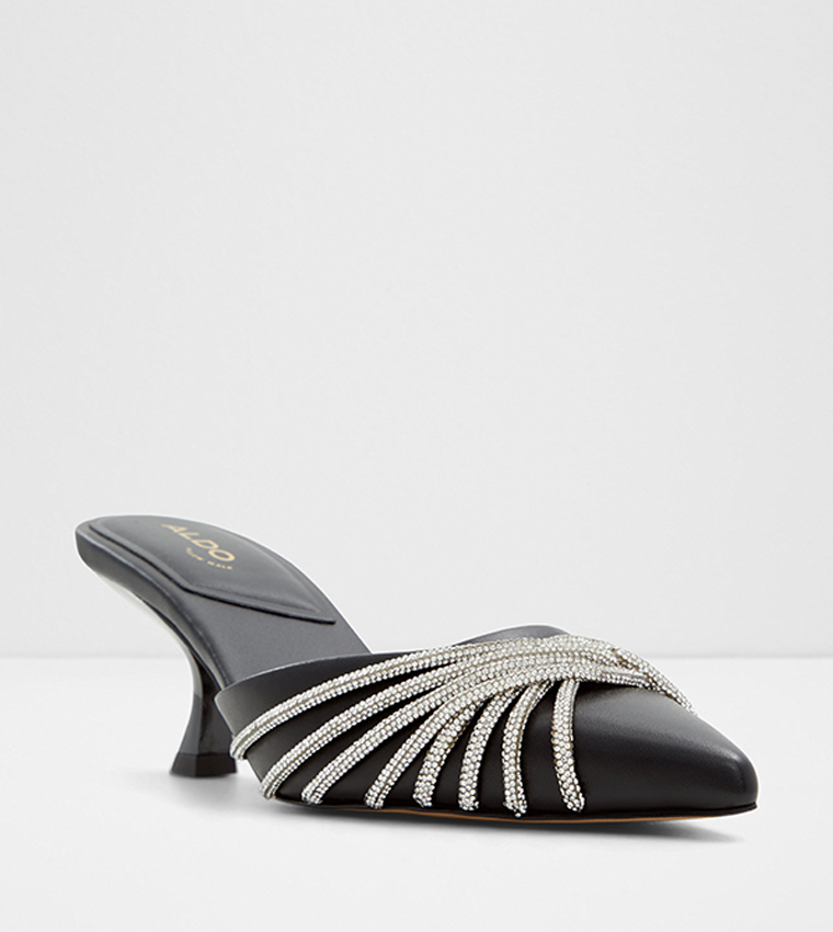 Buy Aldo ELADA Embellished Pointed Toe Mules In Black 6thStreet Bahrain