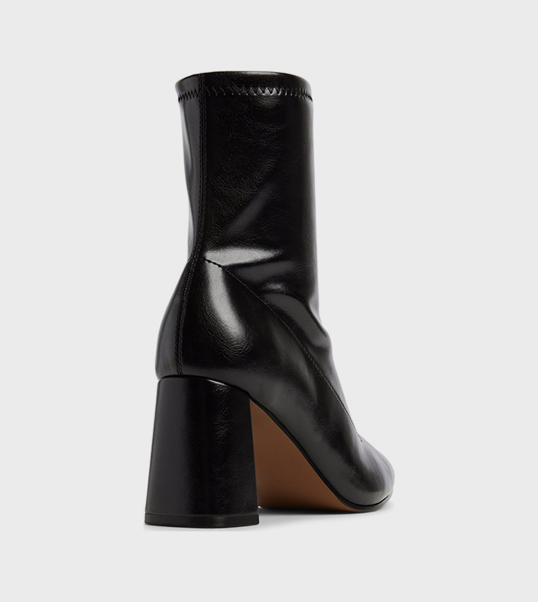 ELARAA Block Heel Ankle Boots