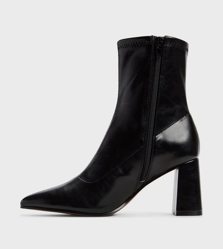 ELARAA Block Heel Ankle Boots