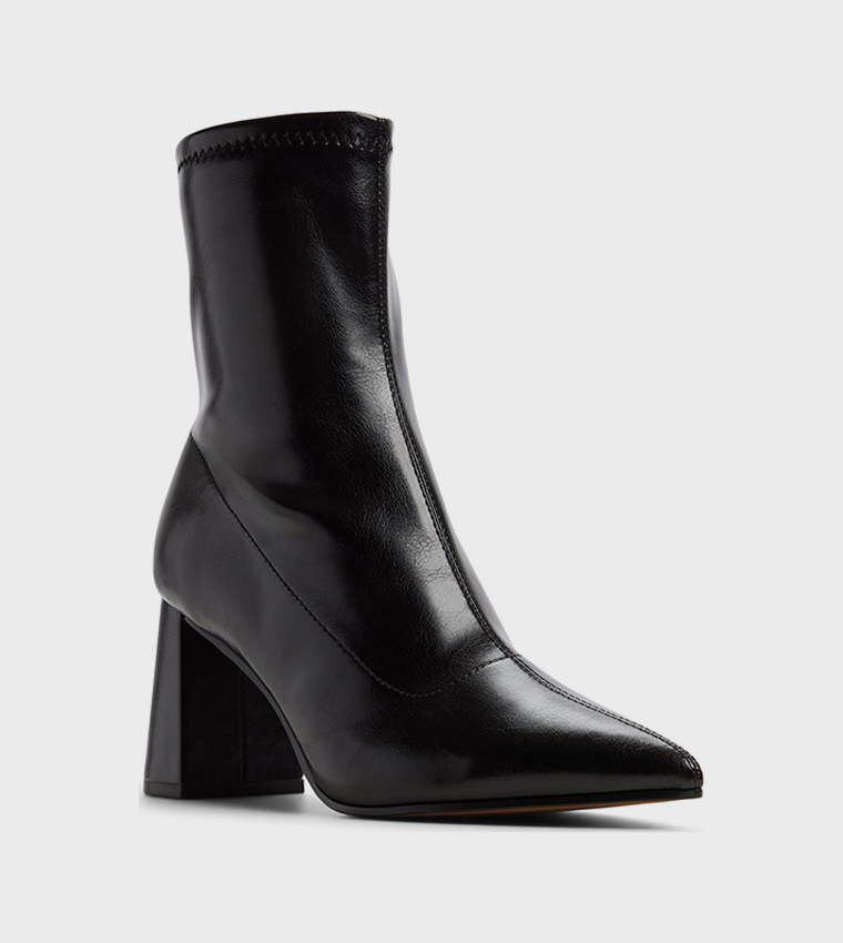 ELARAA Block Heel Ankle Boots
