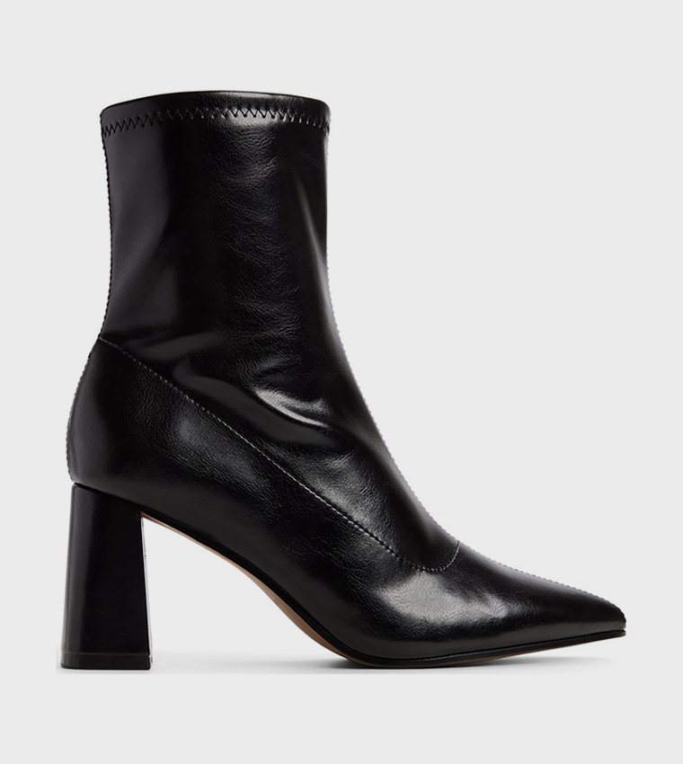 ELARAA Block Heel Ankle Boots