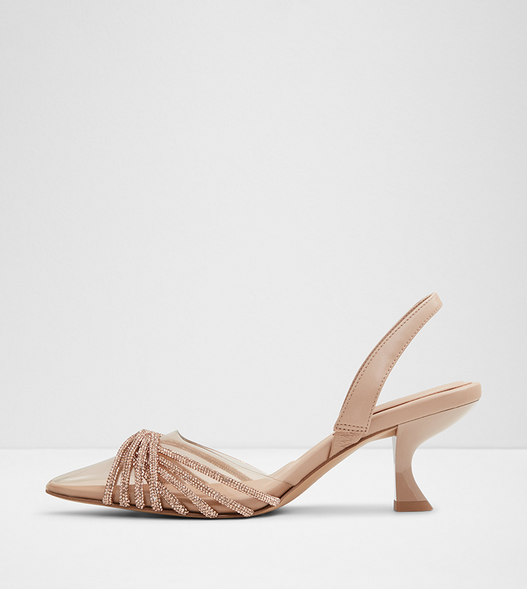 ELEGA Embellished Slingback Pumps