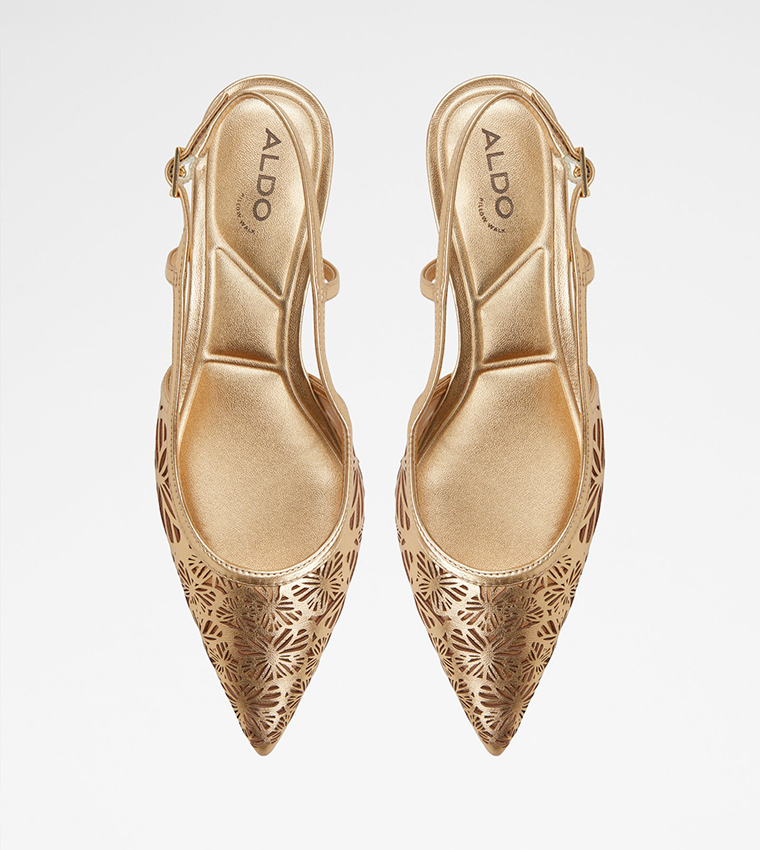 ELEGANT Laser Cut Slingback Pumps