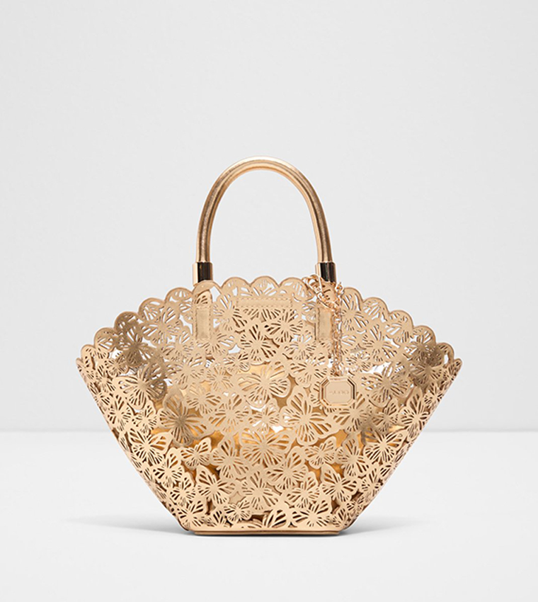 ELEGENTA Laser Cut Bucket Bag