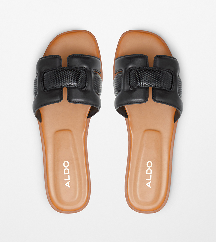 Buy Aldo ELENAA Open Toe Flat Sandals In Black 6thStreet Oman
