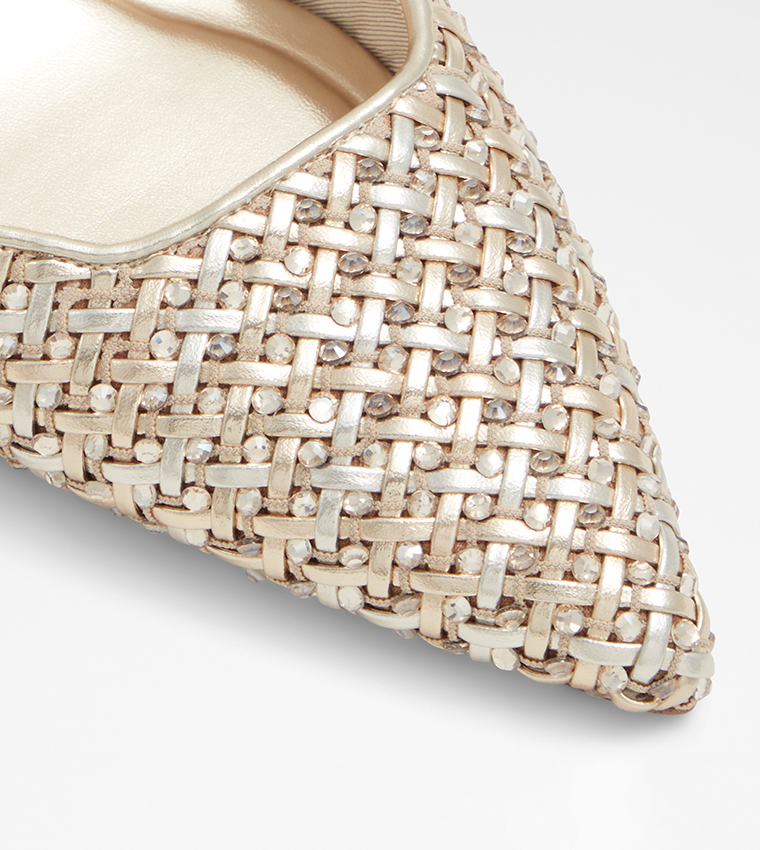 ELEONOREMULE Embellished Pointed Toe Mules