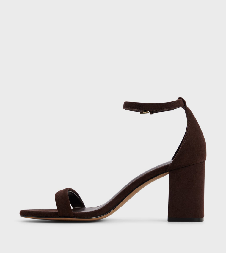 ELIANAA Ankle Strap Block Heel Sandals