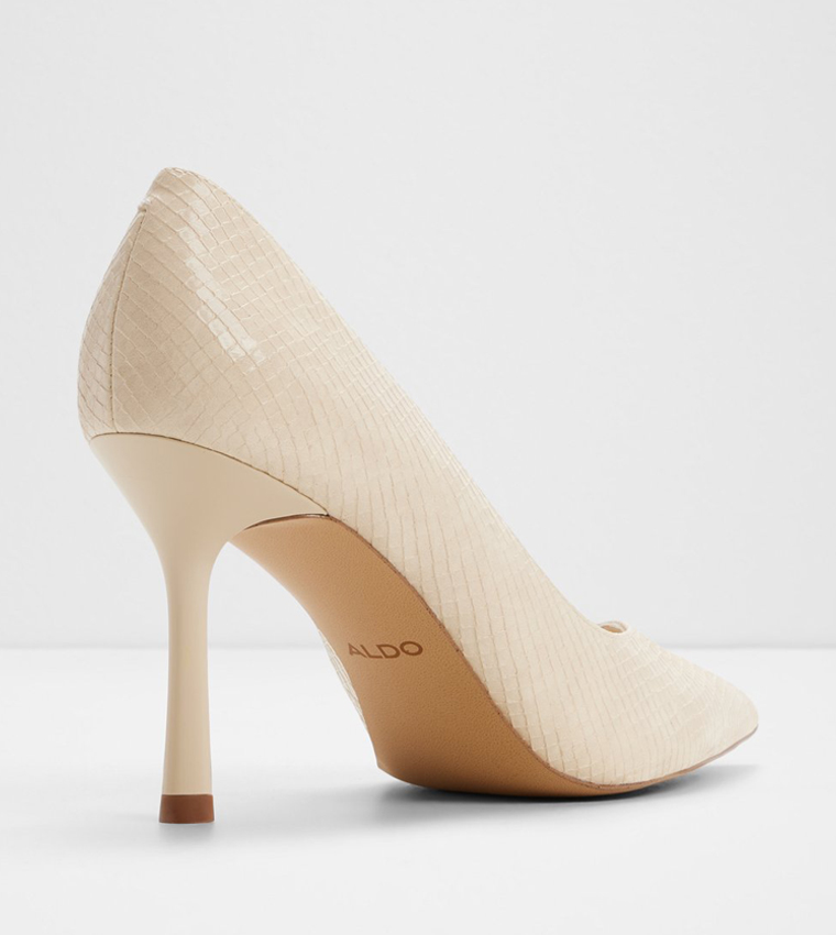 ELLENA Textured Pointed Toe Pumps