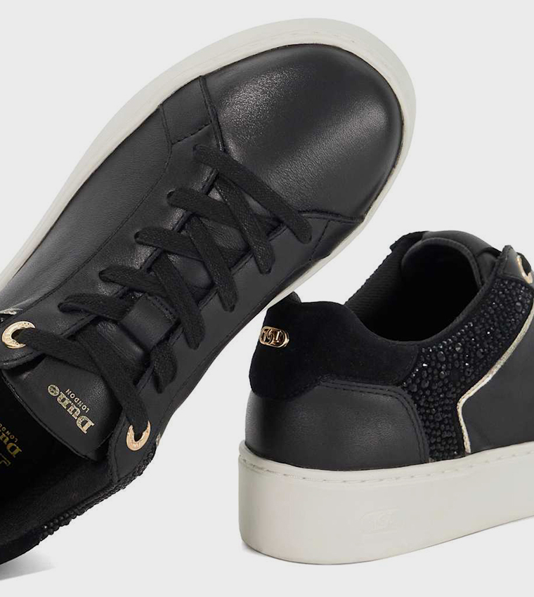 ELLI Embellished Lace-Up Sneakers