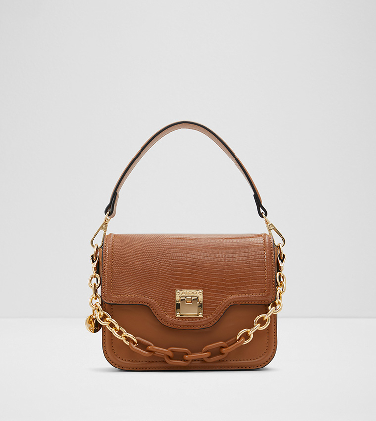 Buy Aldo ELOBRESSI Flap Closure Chain Handle Sling Bag In Brown 6thStreet Bahrain