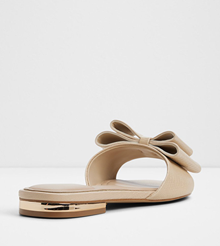 ELOQUENT Bow Detail Slide Sandals