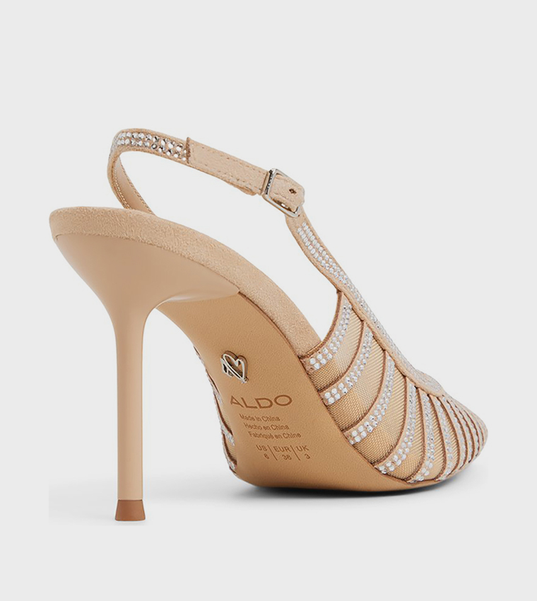 ELUSE Embellished Slingback Pumps