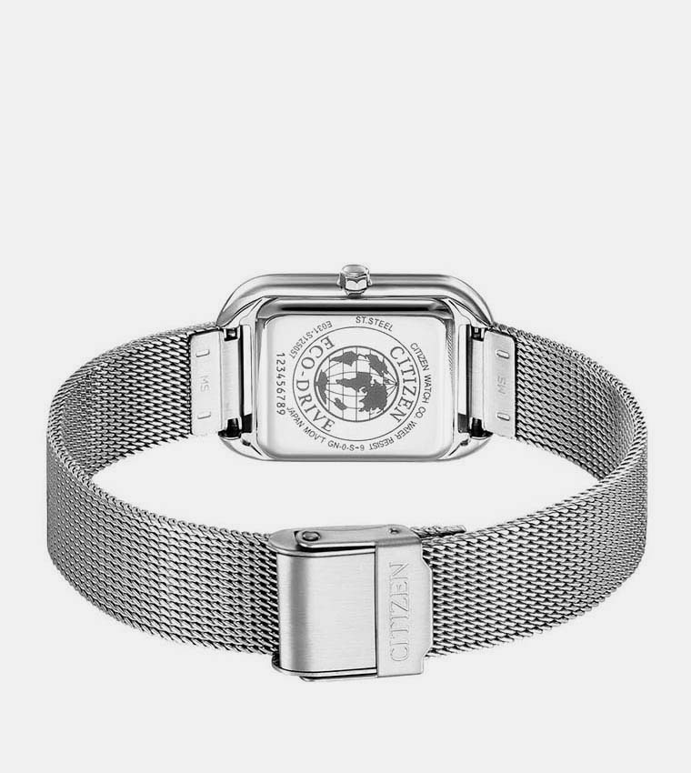 ECO-DRIVE Square Dial Analog Watch