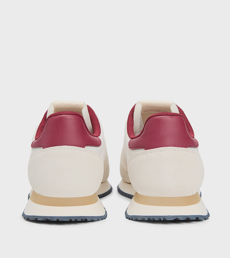 Logo Detail Leather Runner Sneakers