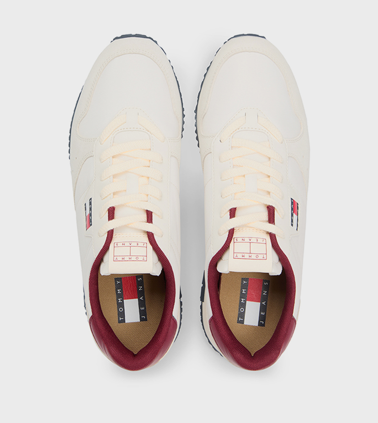 Logo Detail Leather Runner Sneakers