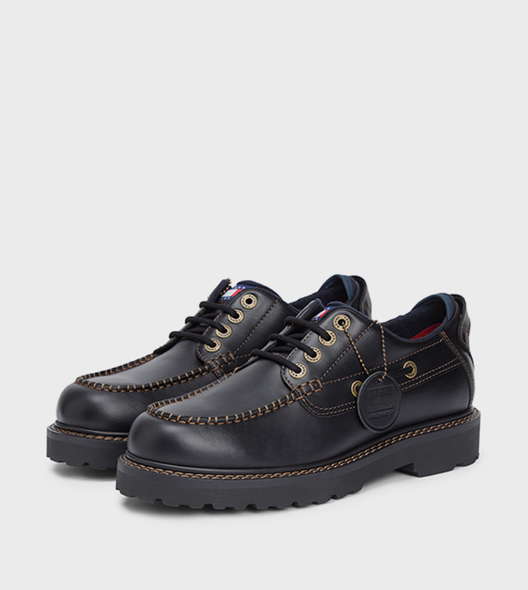 Archive '01 Leather Boat Shoes