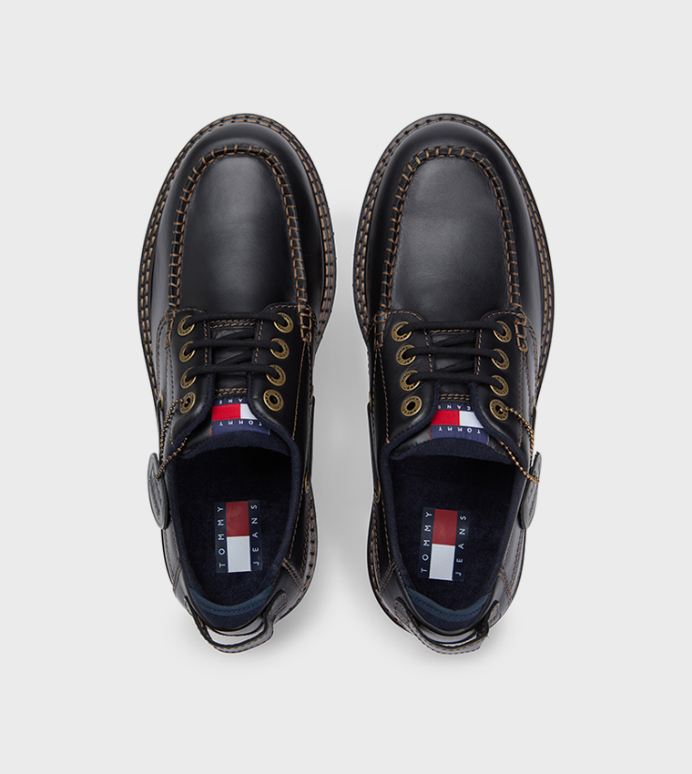 Archive '01 Leather Boat Shoes