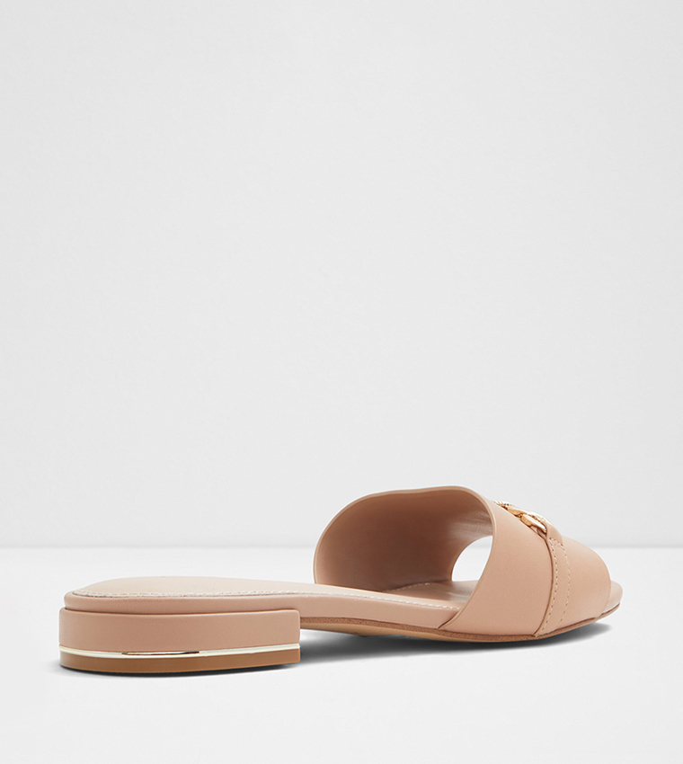 EMINA Metal Accent Flat Sandals