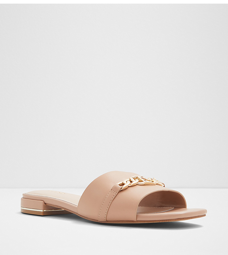 EMINA Metal Accent Flat Sandals
