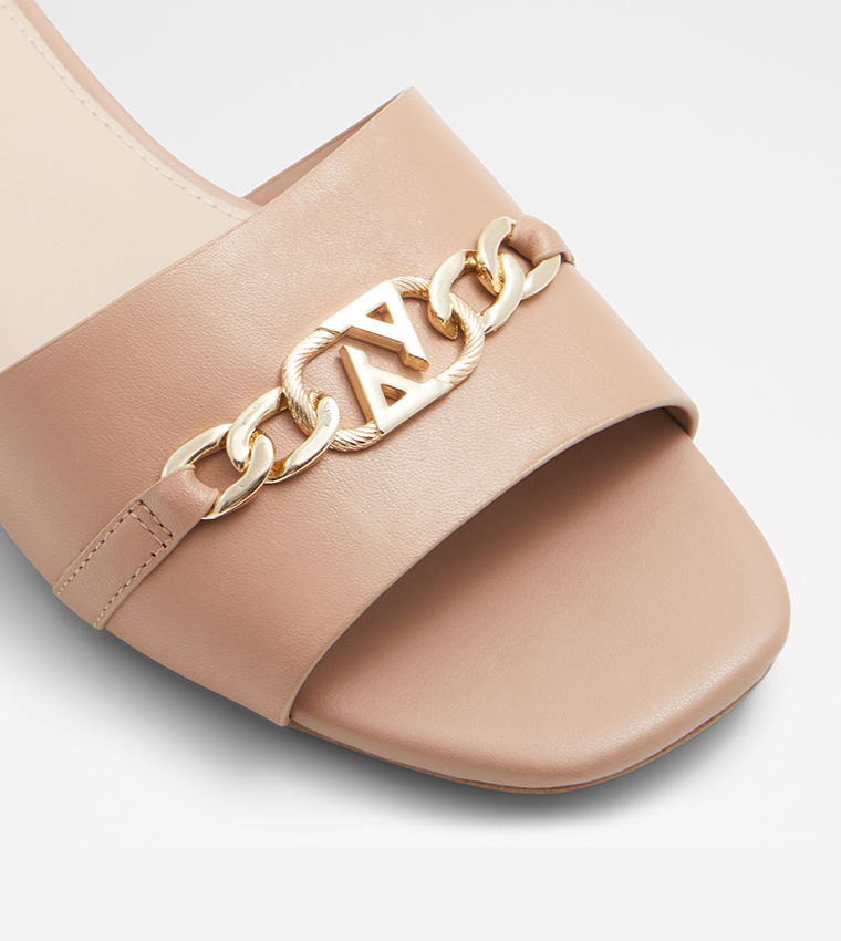 EMINA Metal Accent Flat Sandals