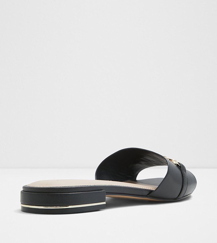 EMINA Metal Accent Flat Sandals