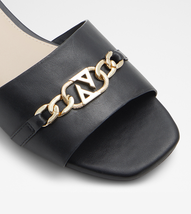 EMINA Metal Accent Flat Sandals