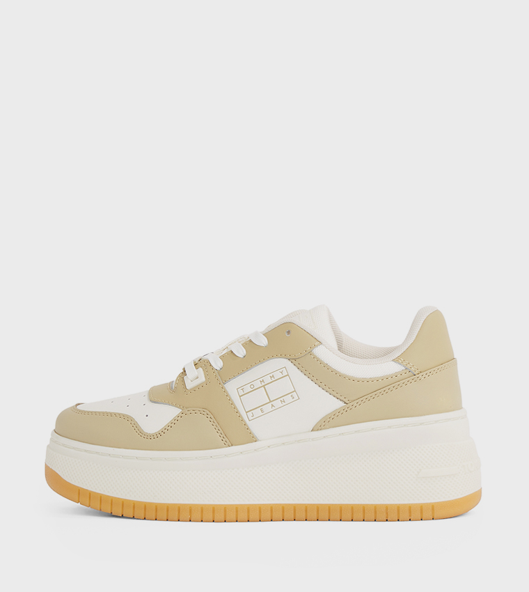 Retro Color Block Basketball Sneakers