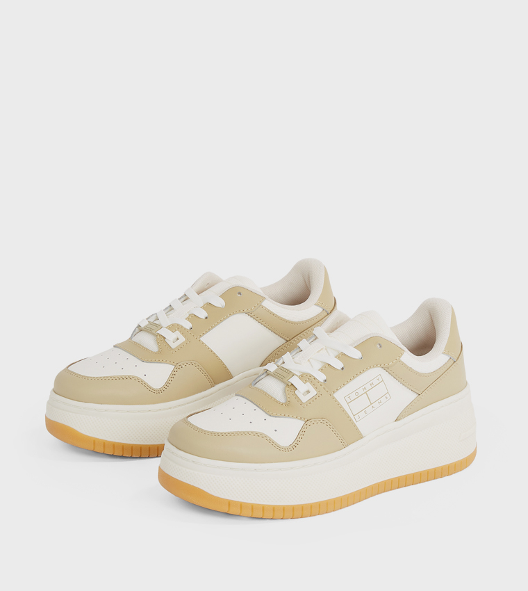 Retro Color Block Basketball Sneakers