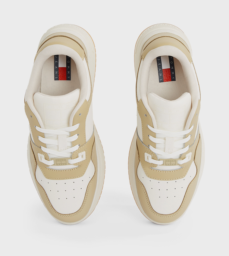 Retro Color Block Basketball Sneakers