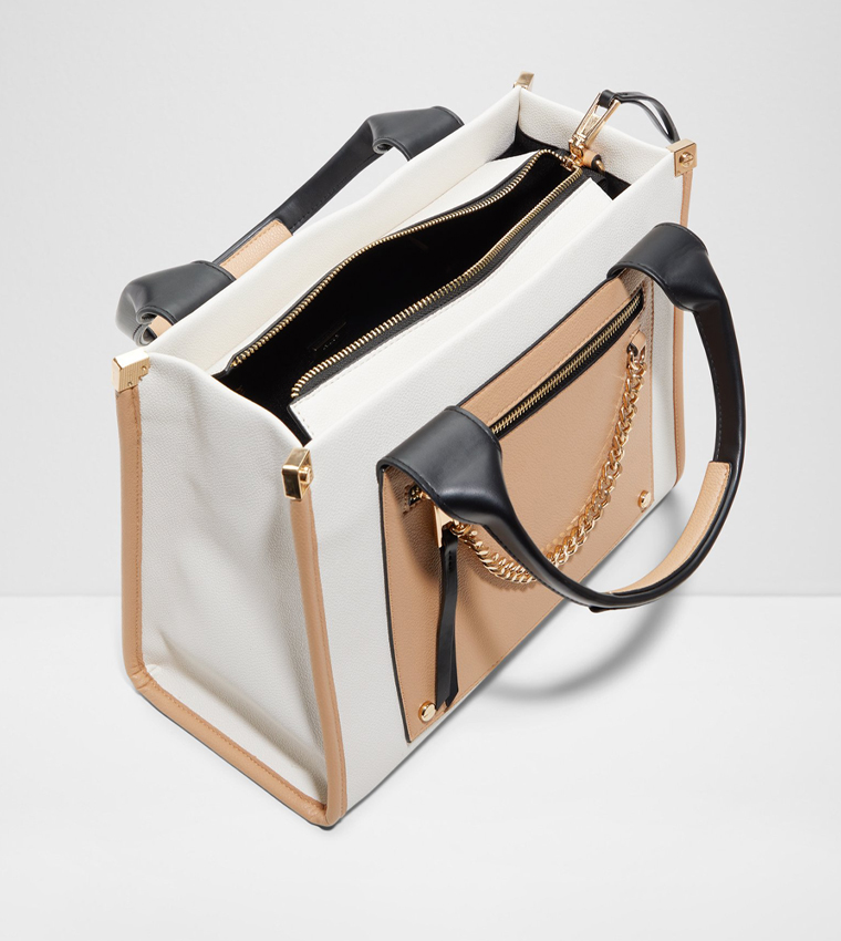 ENENARYN Color Block Tote Bag