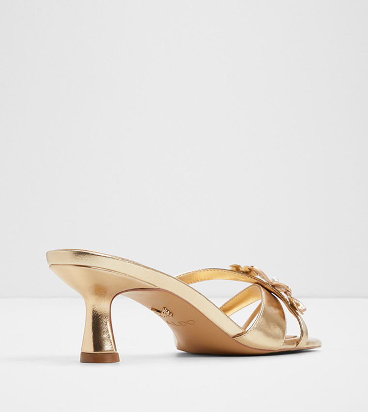 EPHEMERAL Embellished Heel Sandals