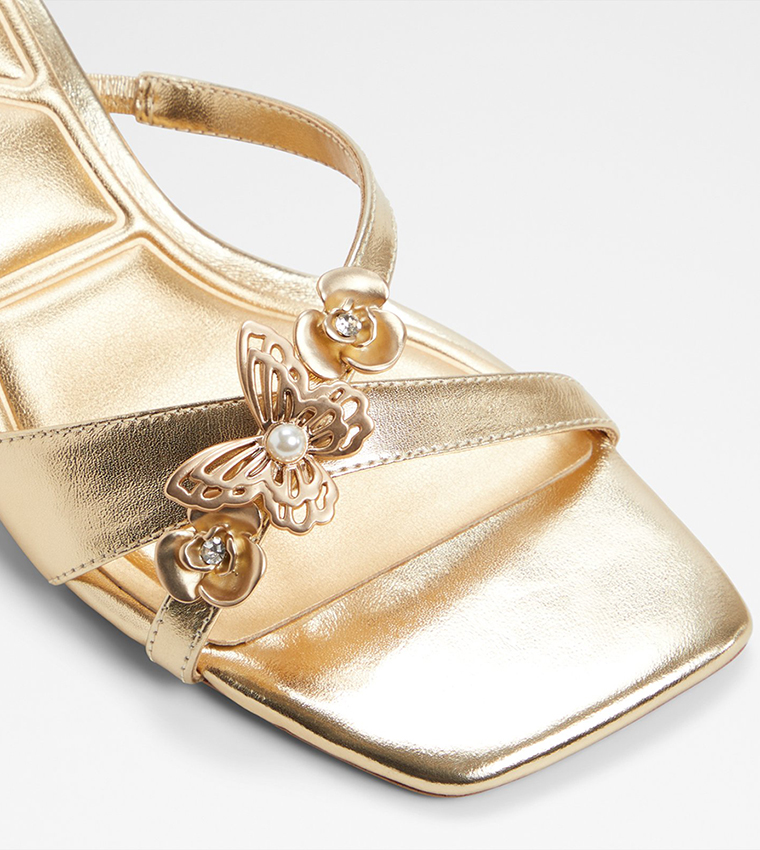 EPHEMERAL Embellished Heel Sandals