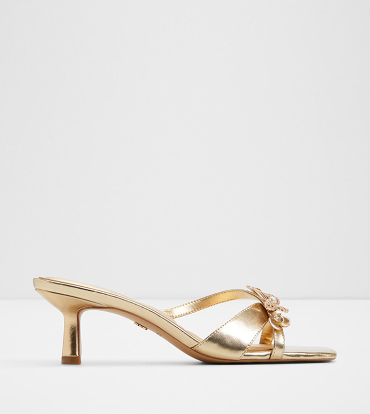EPHEMERAL Embellished Heel Sandals