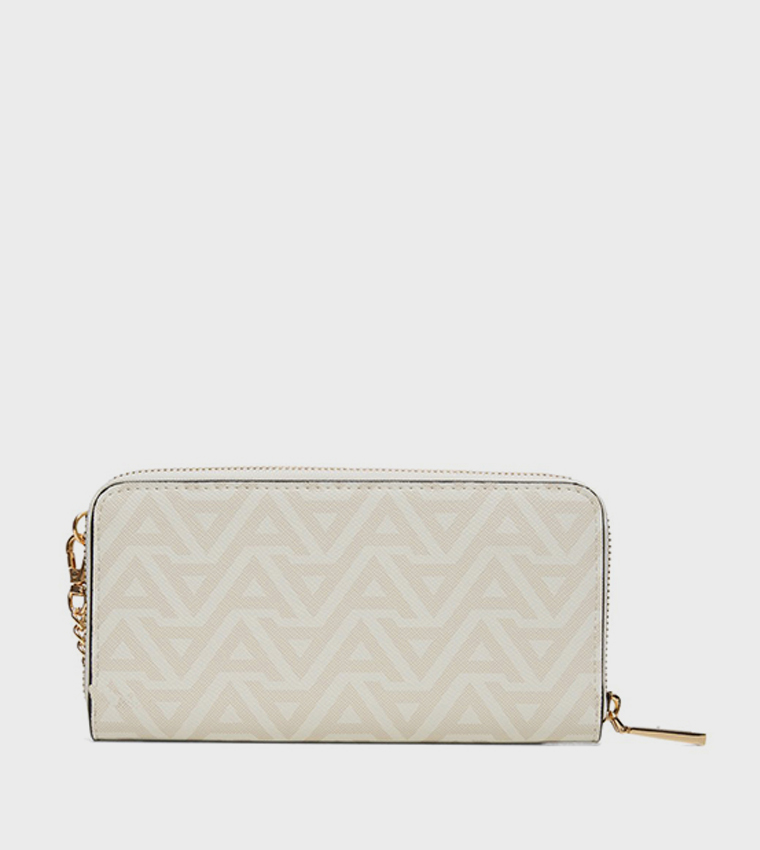 ESAI Color Block Zip Around Wallet