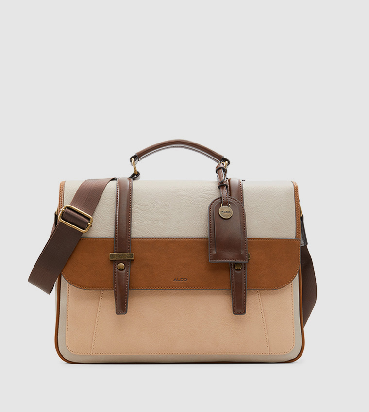 Buy Aldo Ethiranwan Color Blocked Messenger Bag In Brown