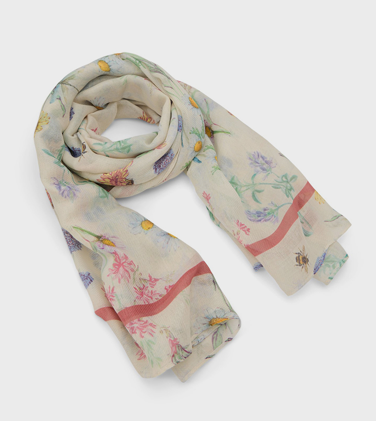 ETIREMAS Floral Printed Woven Scarf