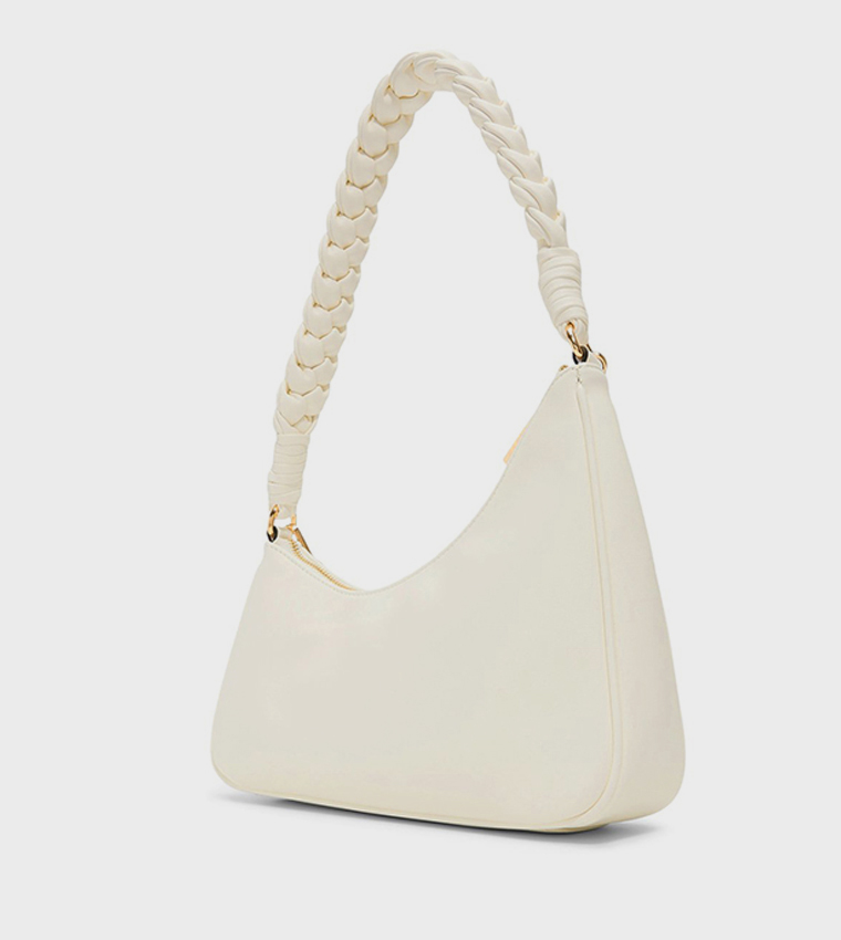 ETTARREE Braided Strap Zippered Shoulder Bag