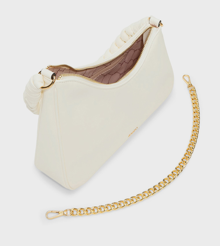 ETTARREE Braided Strap Zippered Shoulder Bag