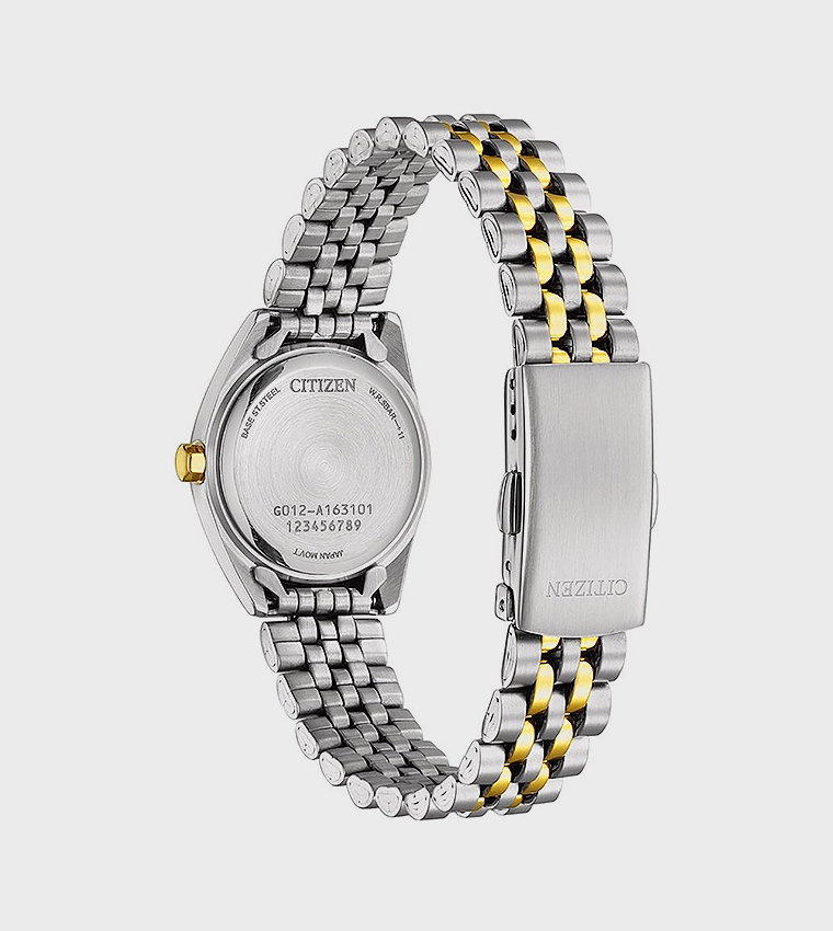 Silver Dial Analog Watch