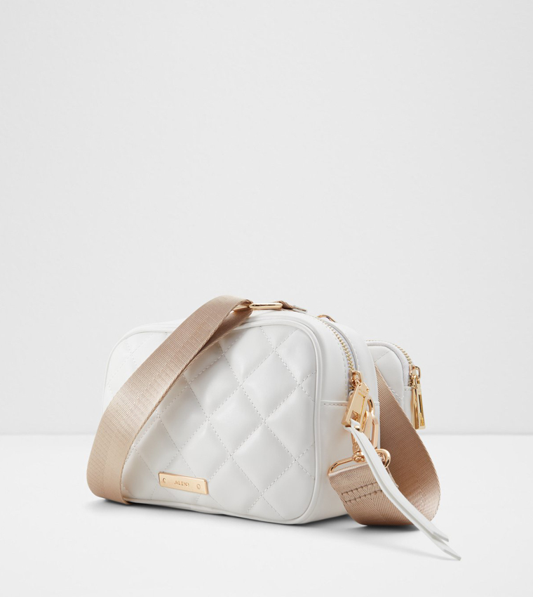 EVELIA Quilted Crossbody Bag with Pouch