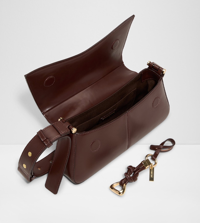 EVENA Textured Flap Shoulder Bag